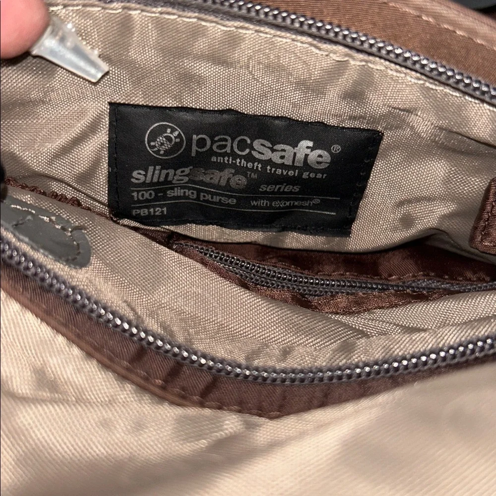 Pacsafe Dark Brown Messenger Bag